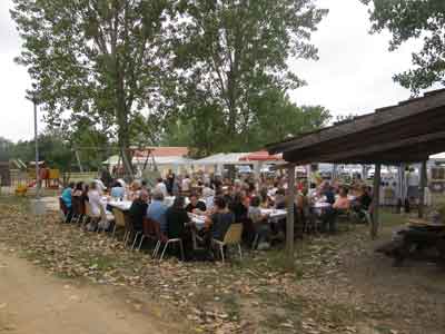 le repas des auteurs et accompagnants
