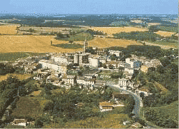 Vue a�rienne de Salvagnac